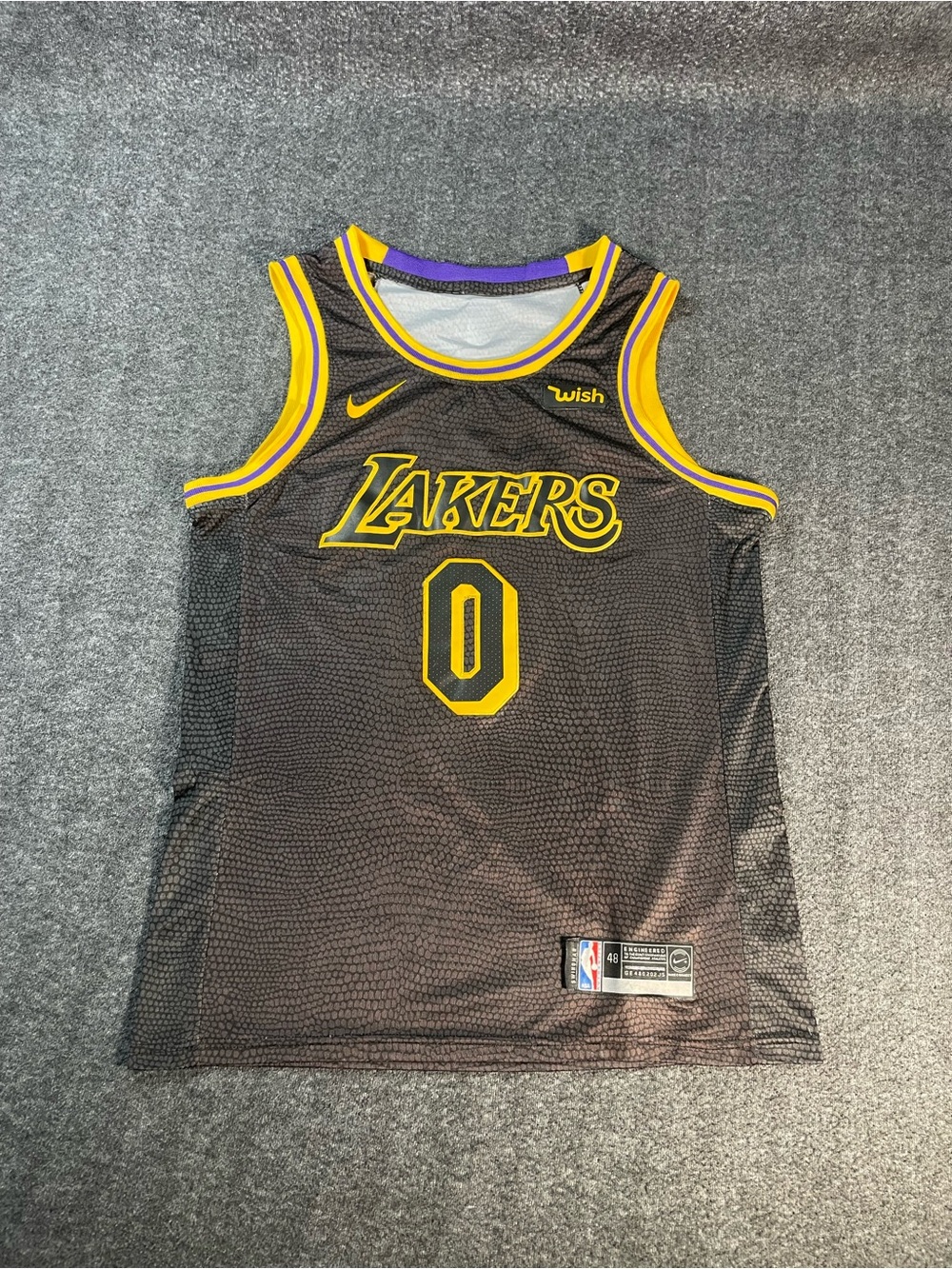 Kyle Kuzma LA Lakers City Edition Men 48 Nike Black Mamba Swingman Jersey